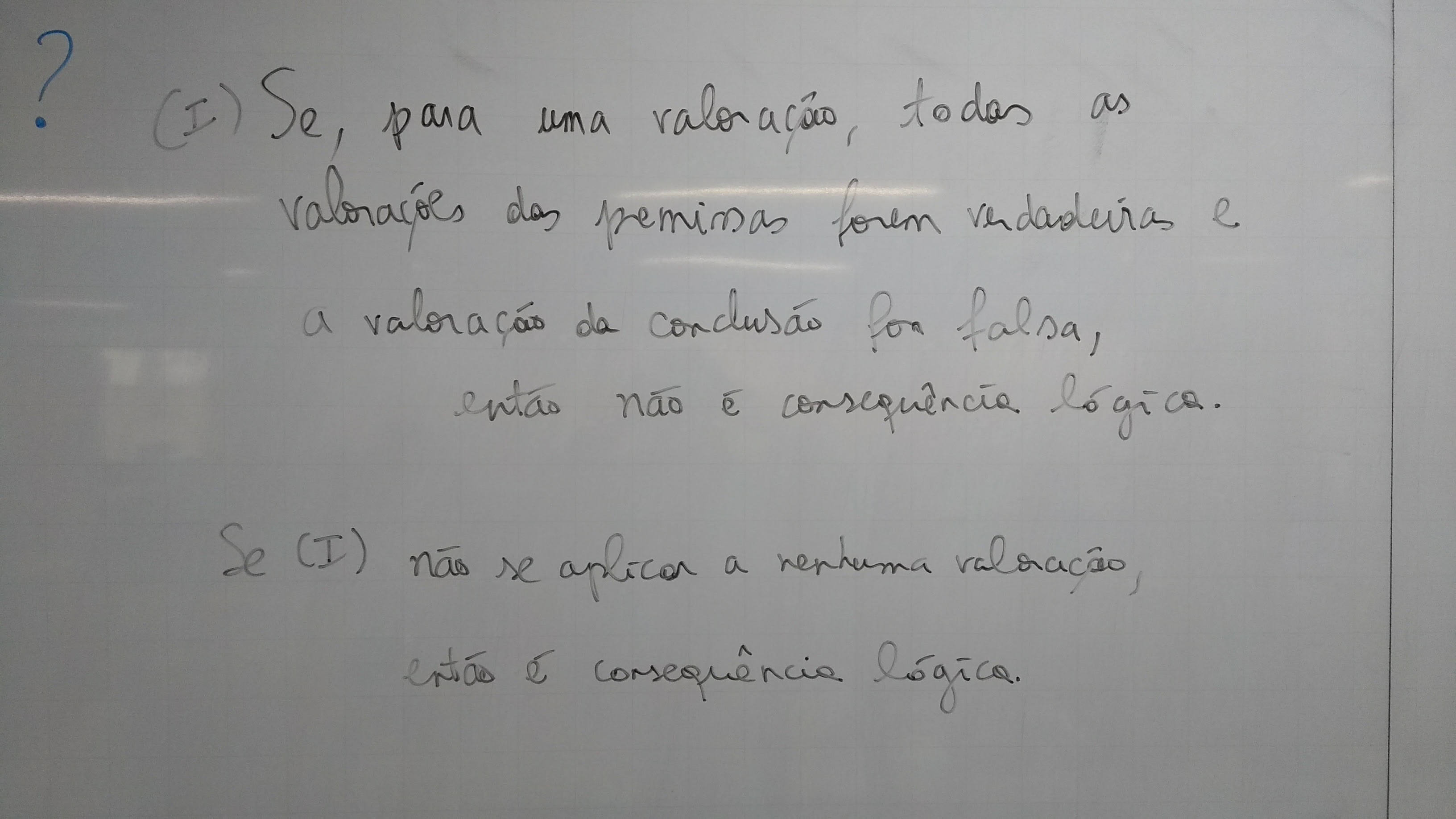 Quando é ou não consequência lógica?